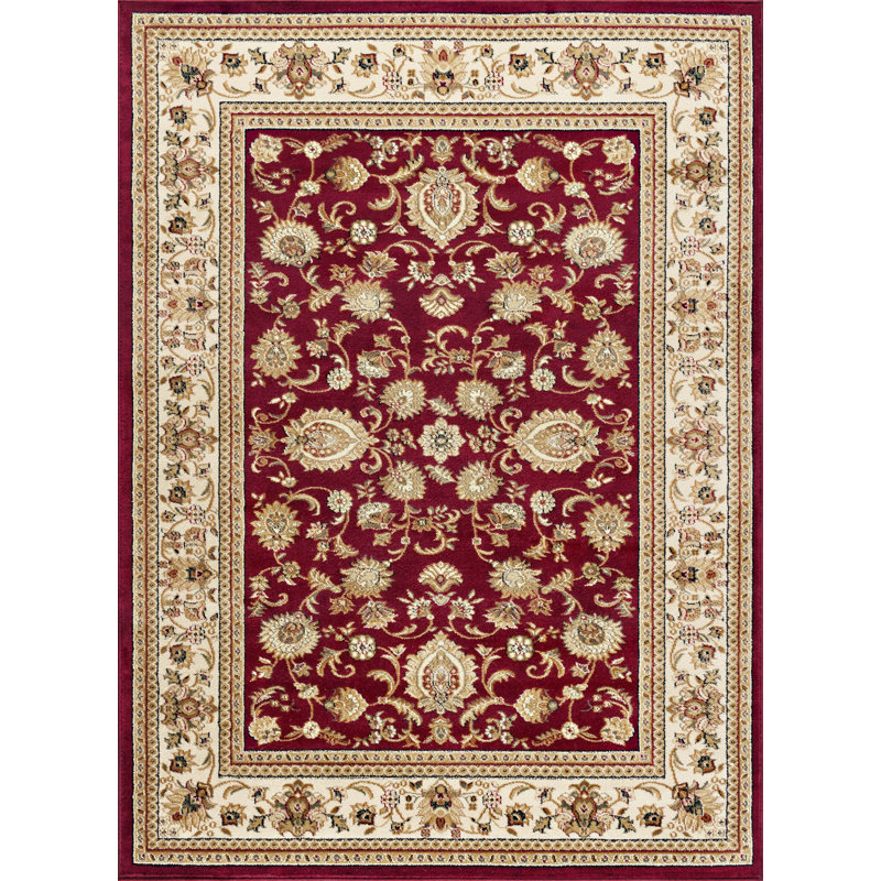 Astoria Grand Clarence Beige/Red Area Rug & Reviews Wayfair
